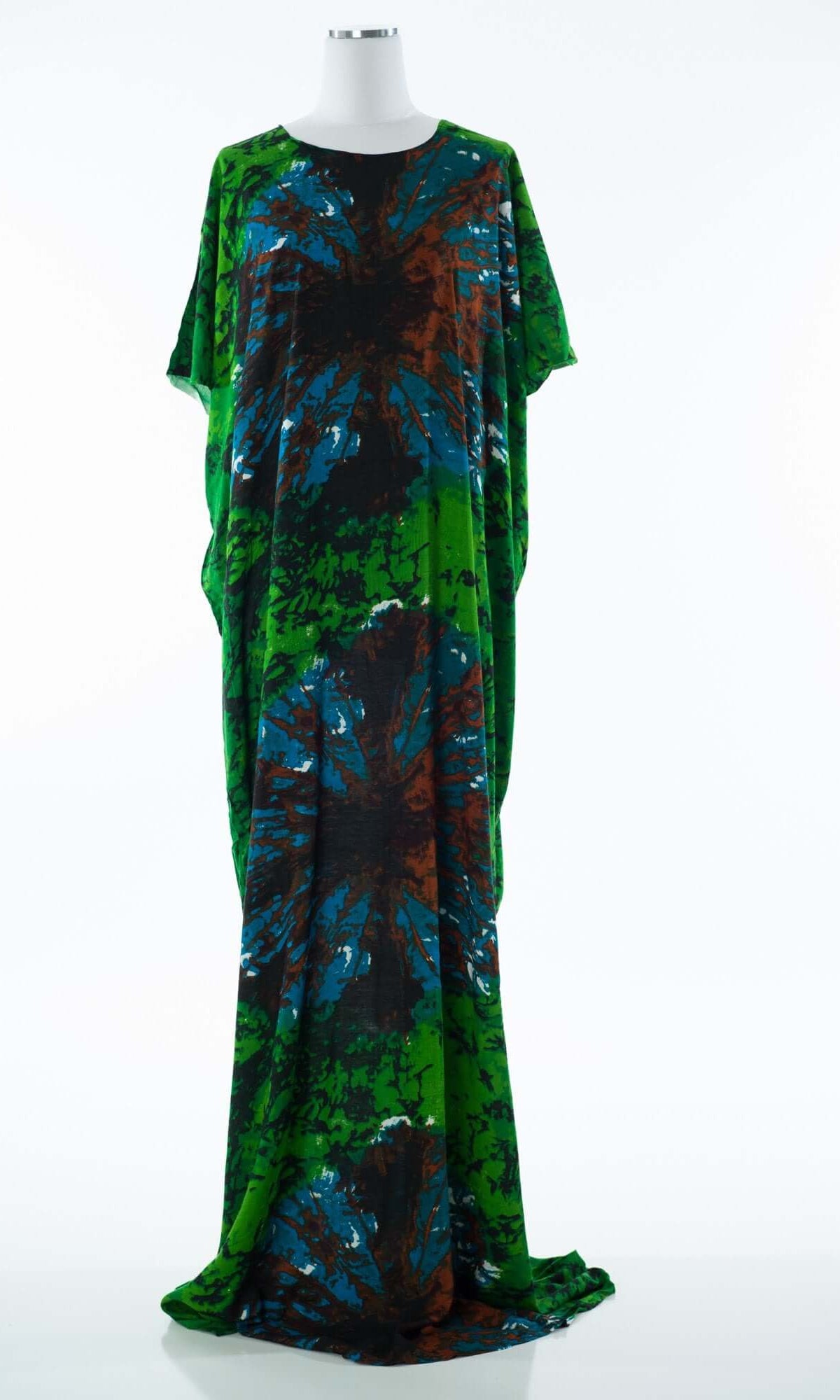 Blue and Green dye-tie bati dress Kabayare