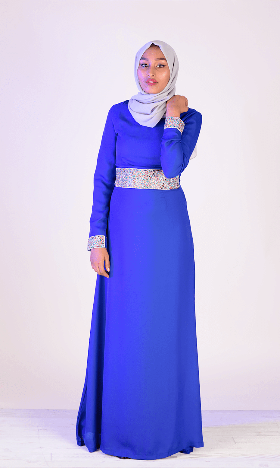 Blue Crystals Dress Kabayare
