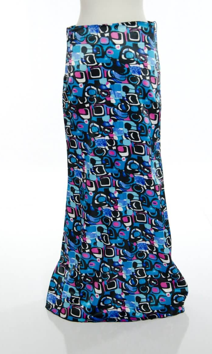 Blue Digital Skirt Kabayare