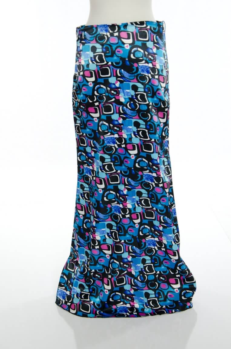 Blue Digital Skirt Kabayare