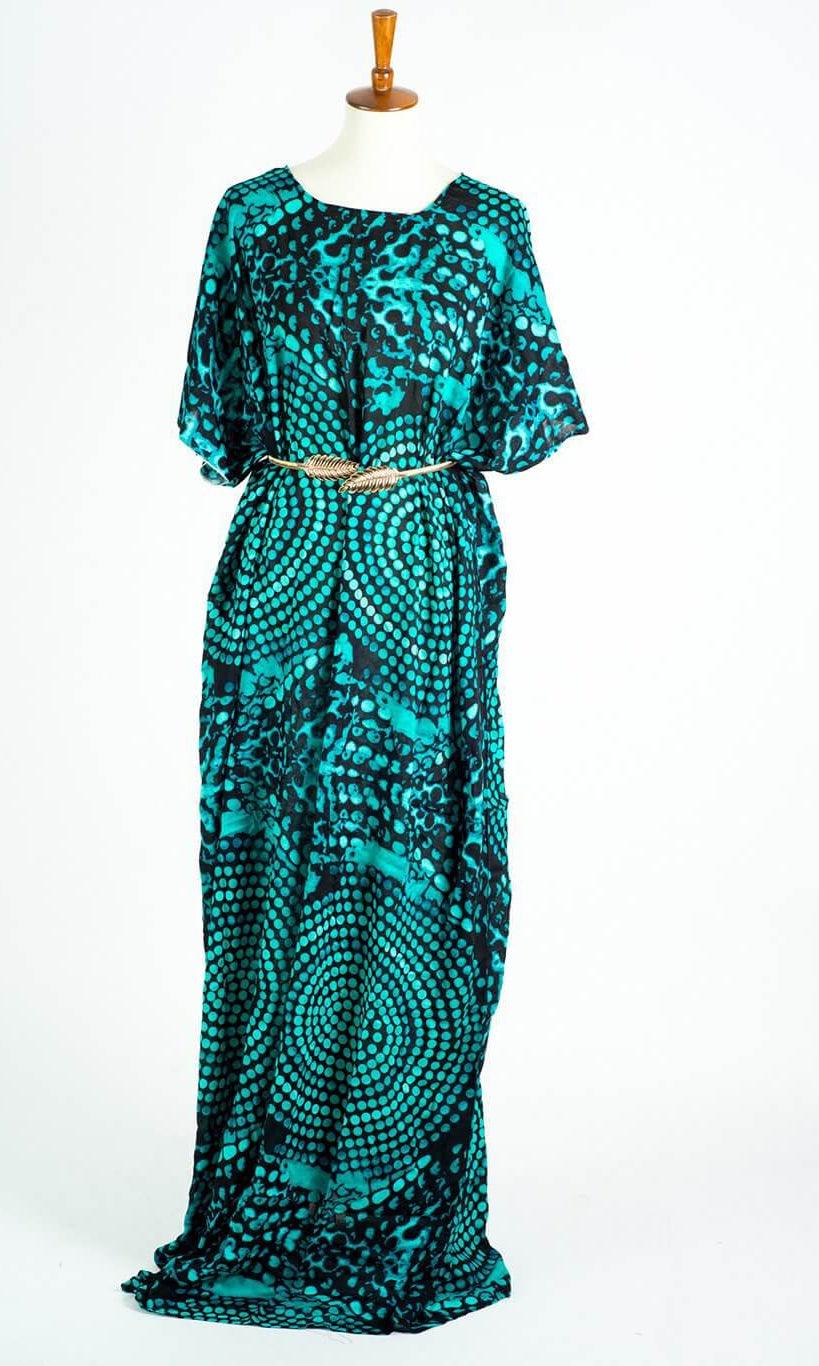 Blue Dots Bati Dress Kabayare