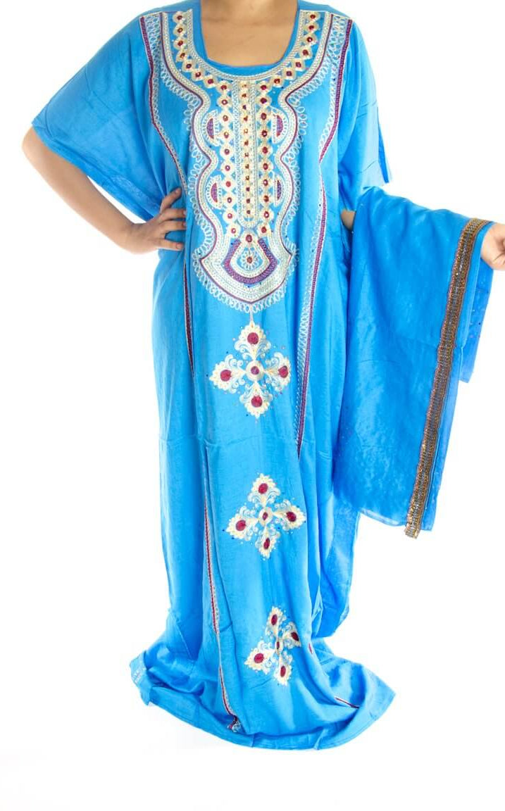 Blue embroidery Bati Kabayare