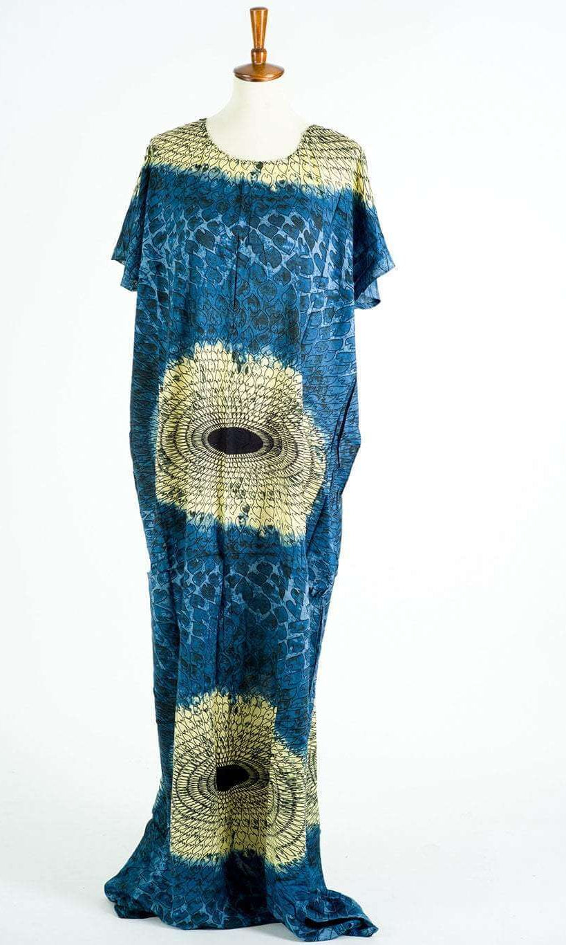 Blue feather hearts bati dress Kabayare