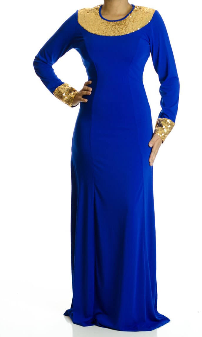 Blue Glamour sequin dress Kabayare