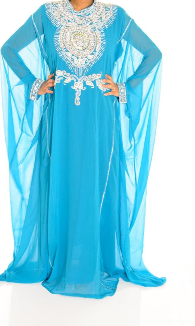 Blue Kaftan Jilabiya Thobe Kabayare