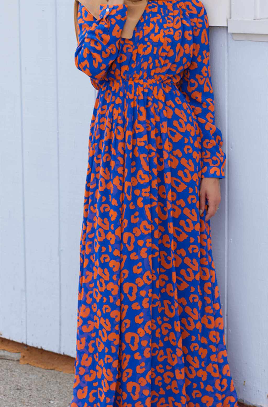 Blue Melrose Maxi dress Kabayare