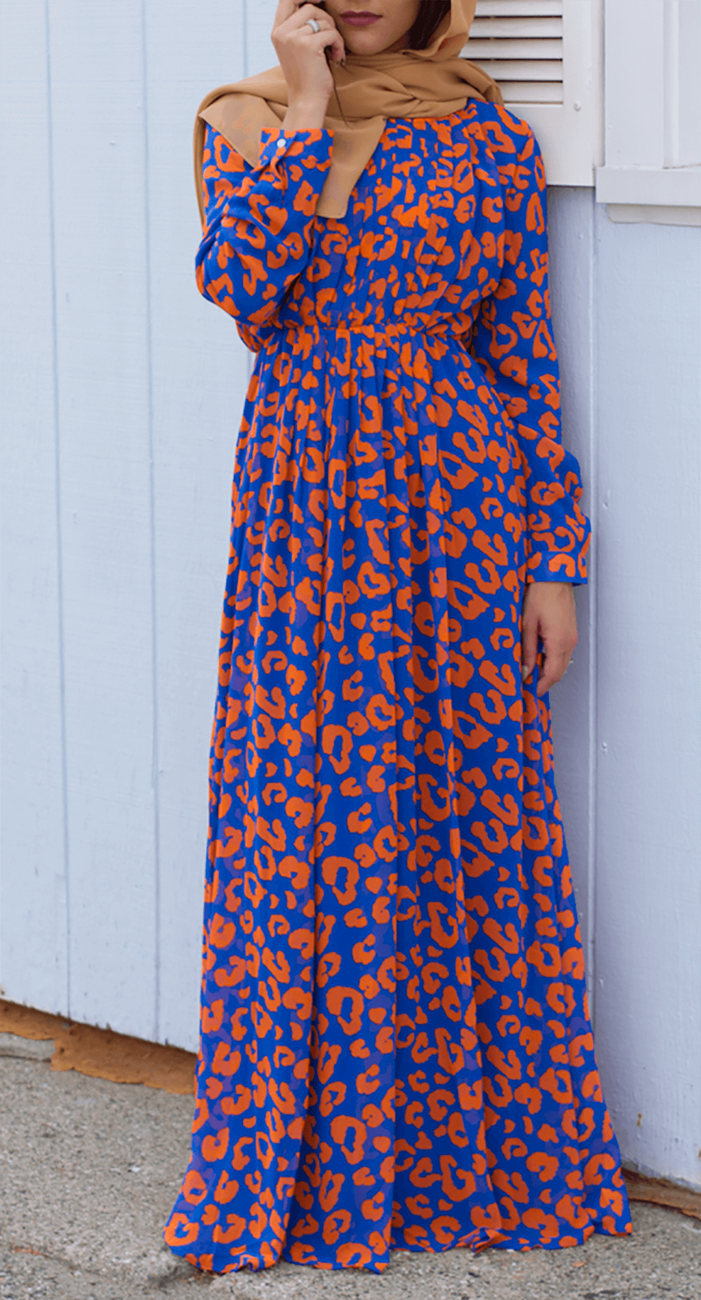 Blue Melrose Maxi dress Kabayare