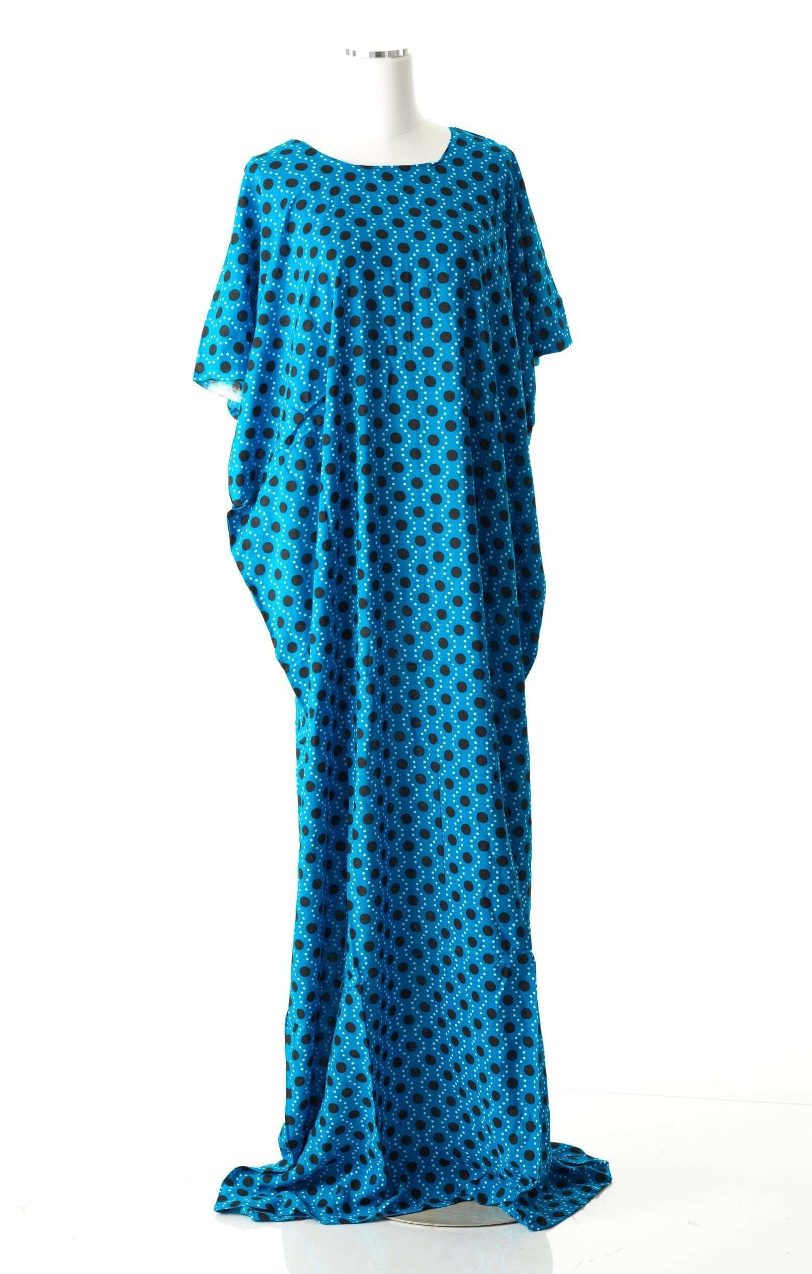 Blue New Polka bati dress Kabayare