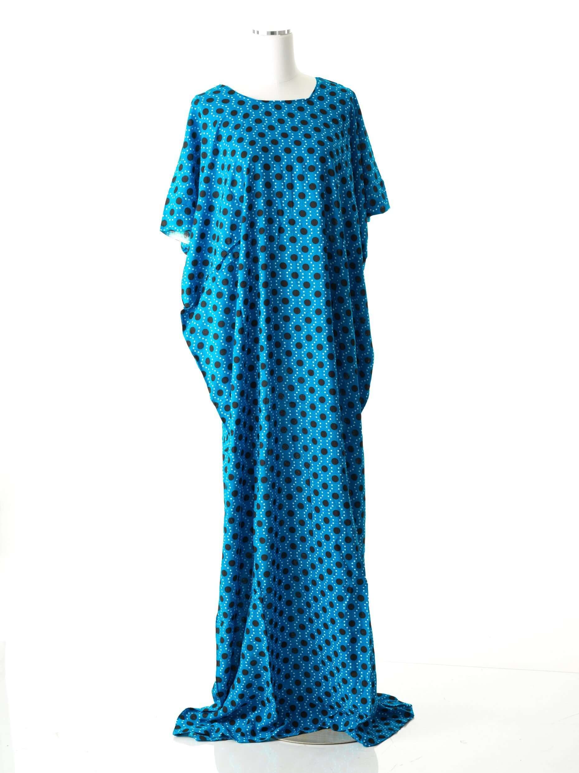 Blue New Polka bati dress Kabayare