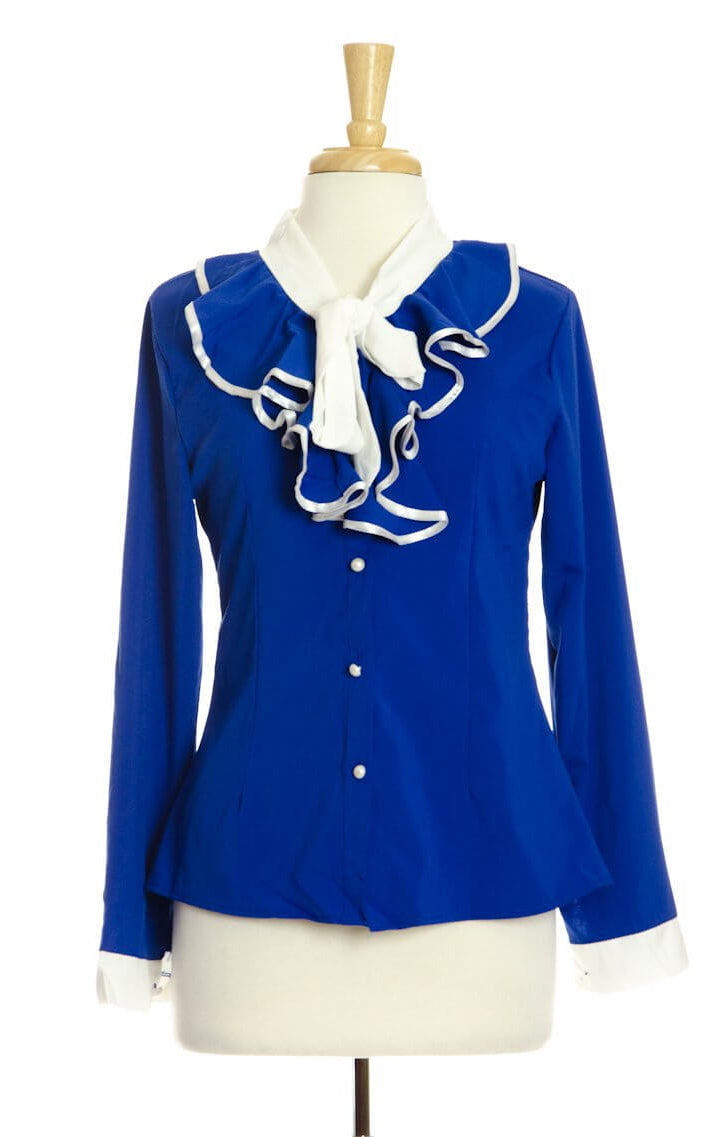 Blue Ruffle Bowknot Kabayare