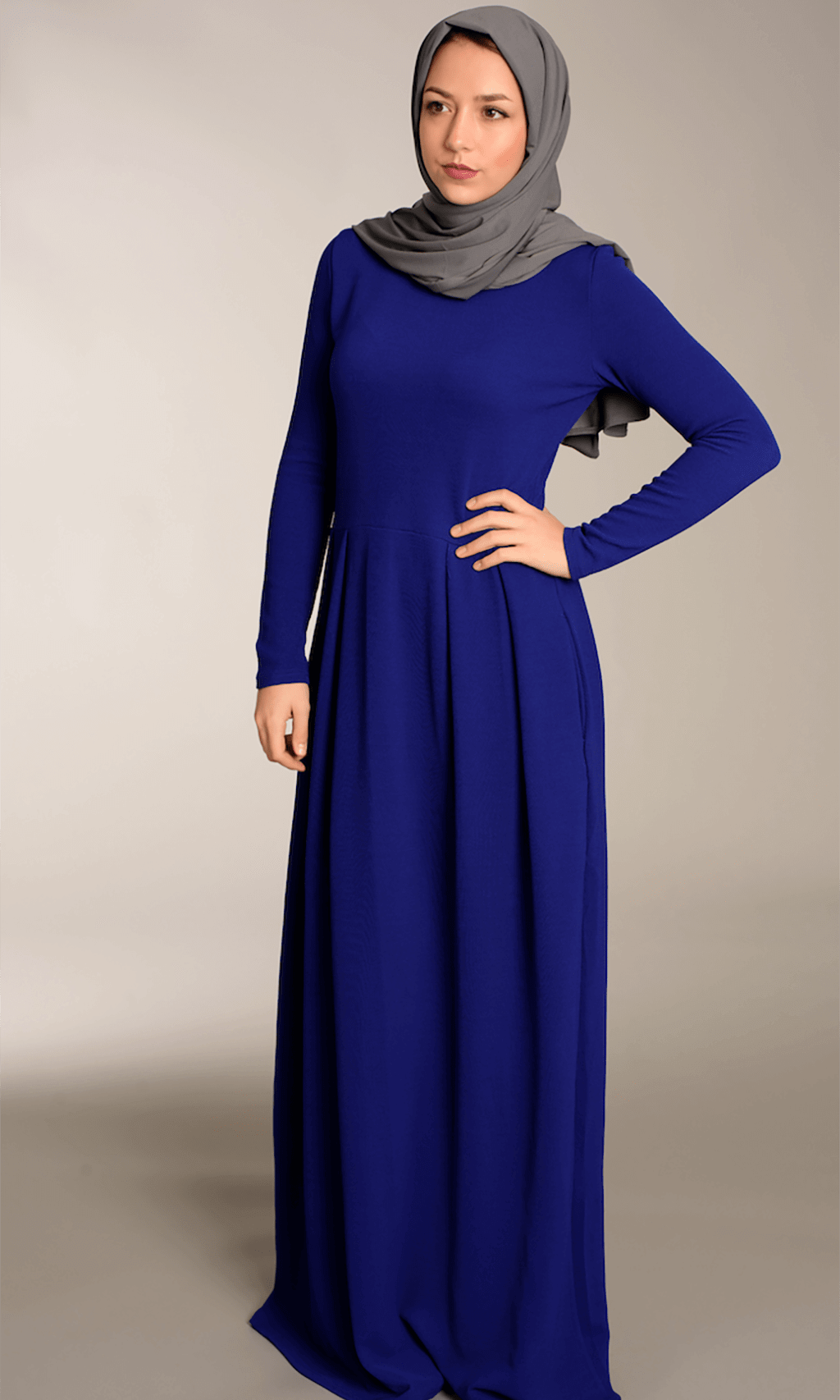 Blue Textured Classic maxi Kabayare