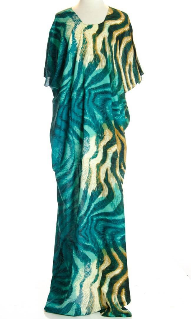 Blue tiger bati dress Kabayare