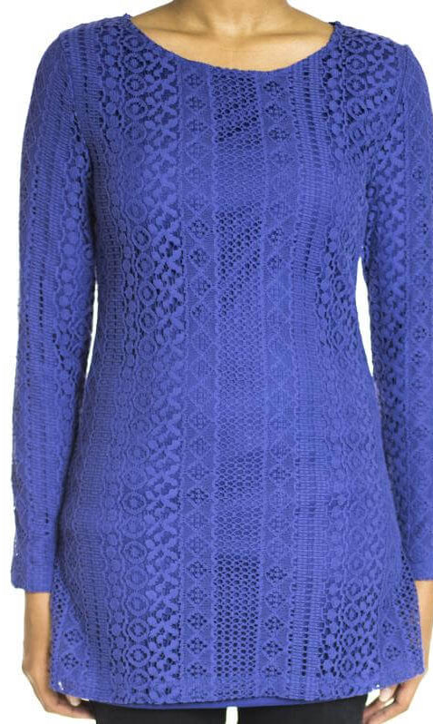 Blue True Lace Top Kabayare