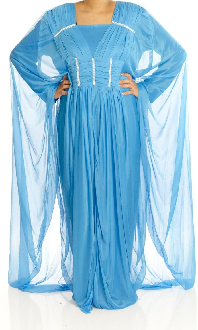 Blue Valet Butterfly Kaftan Kabayare
