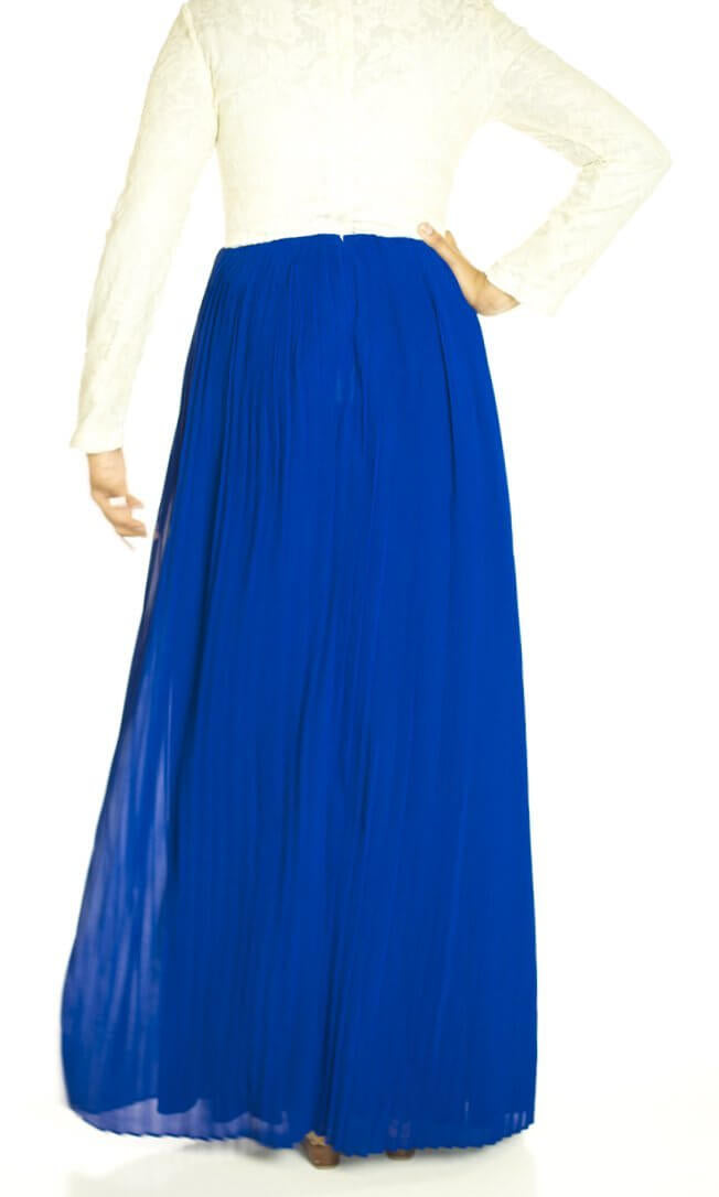 Blue Vintage pleated dress Kabayare