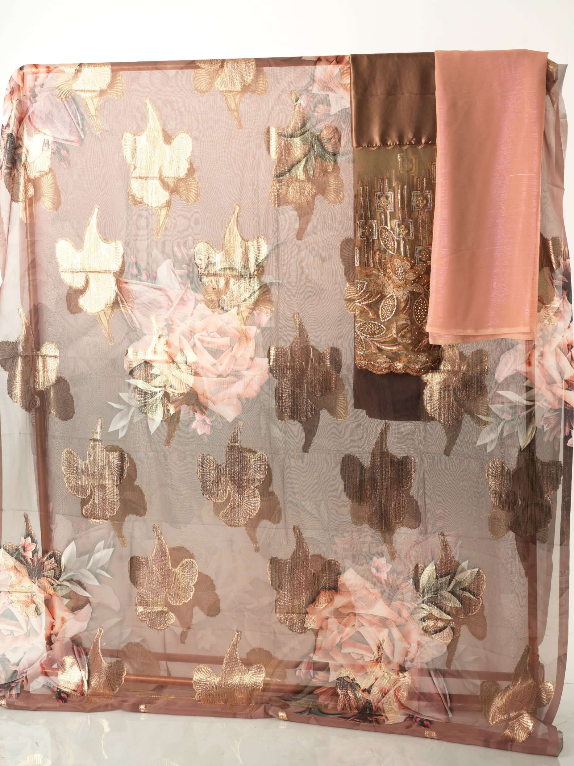 blush and brown Flower Francesawi inspired Dirac Kabayare