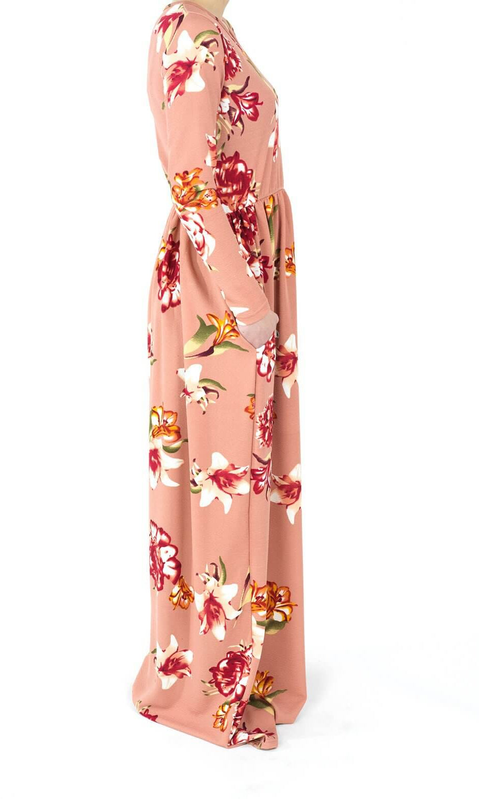 Blush Bella Textured Print Dress Kabayare
