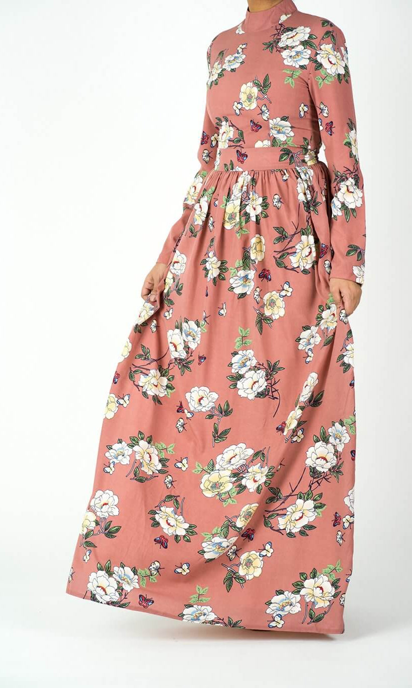 Blush blossom maxi dress Kabayare