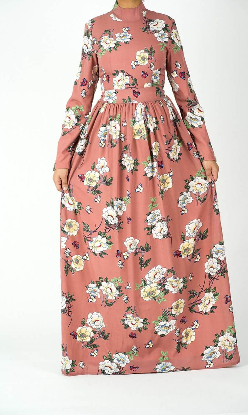 Blush blossom maxi dress Kabayare