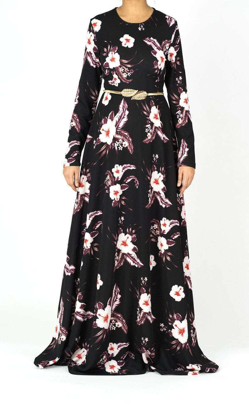 Blush feather Print maxi dress Kabayare