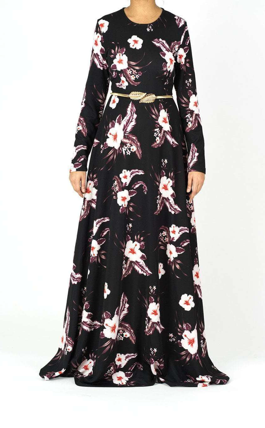 Blush feather Print maxi dress Kabayare
