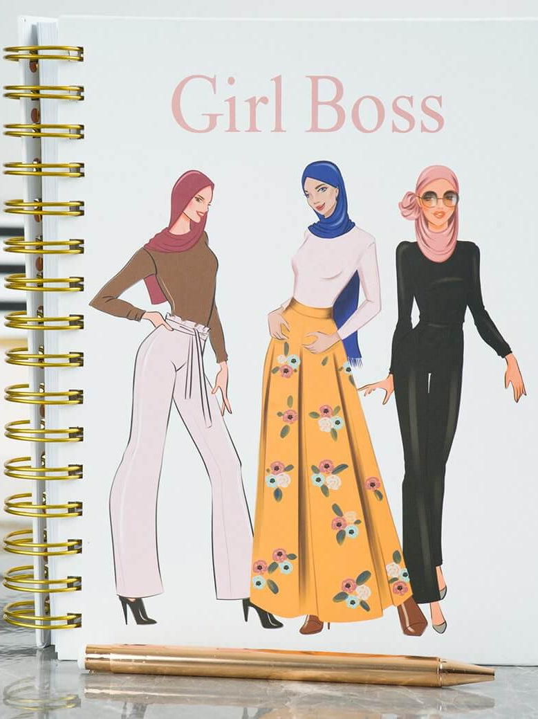 Blush Girl Boss notebook Kabayare