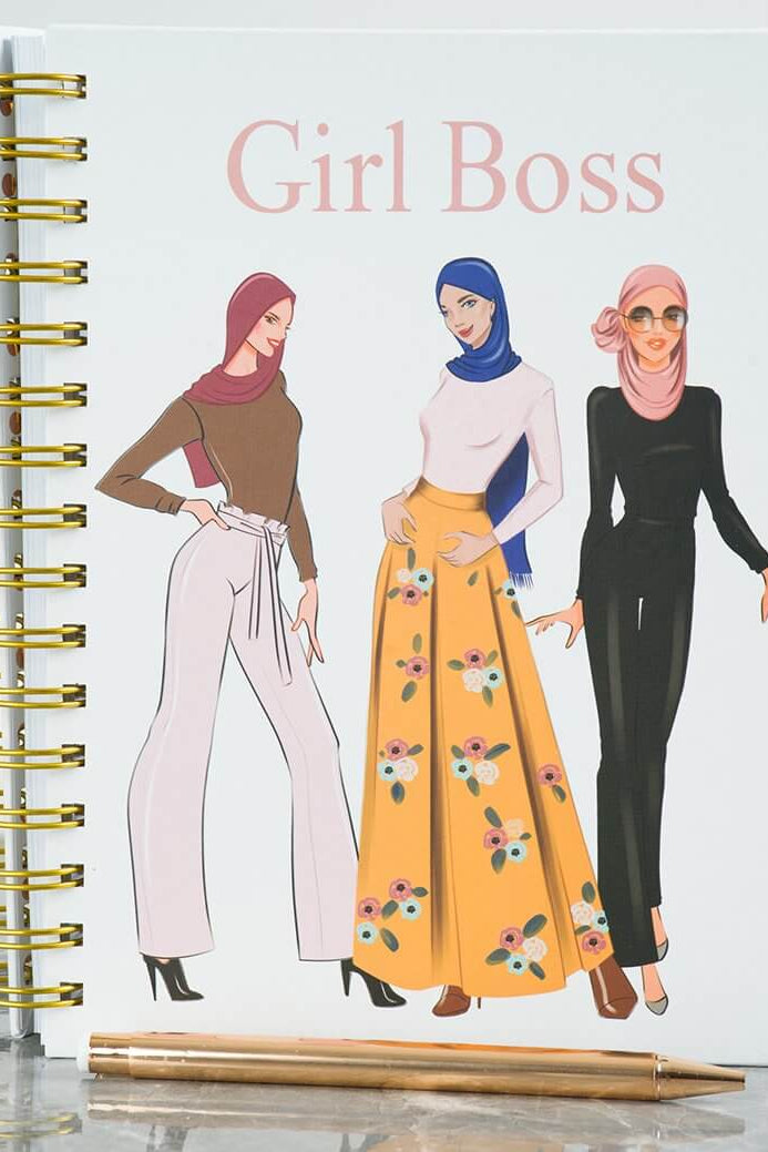 Blush Girl Boss notebook Kabayare