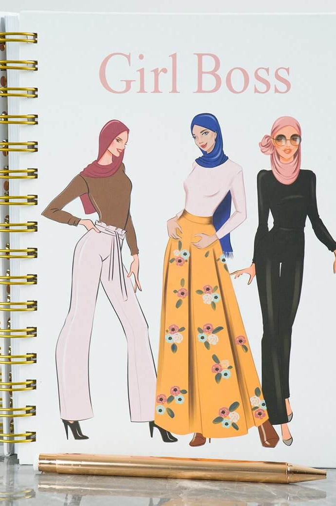Blush Girl Boss notebook Kabayare