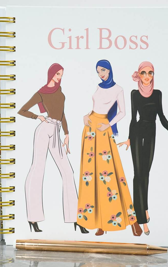 Blush Girl Boss notebook Kabayare
