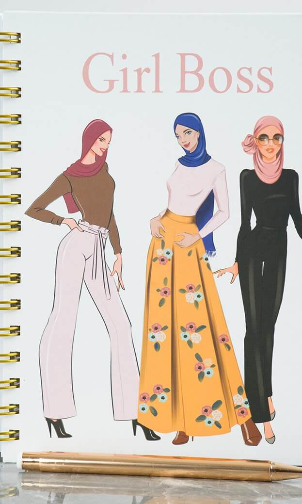 Blush Girl Boss notebook Kabayare