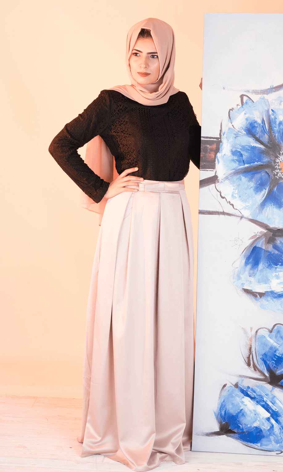 Blush Impress Bow Maxi Skirt Kabayare