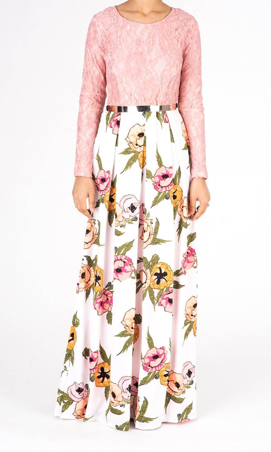 Blush Mixed love Maxi Dress Kabayare
