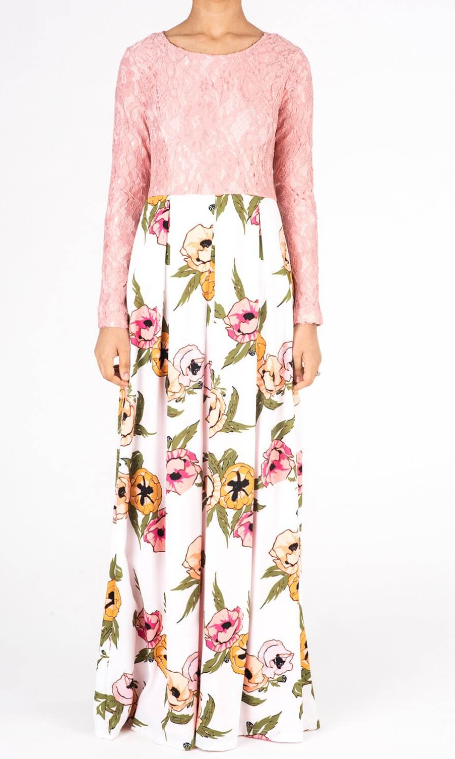Blush Mixed love Maxi Dress Kabayare