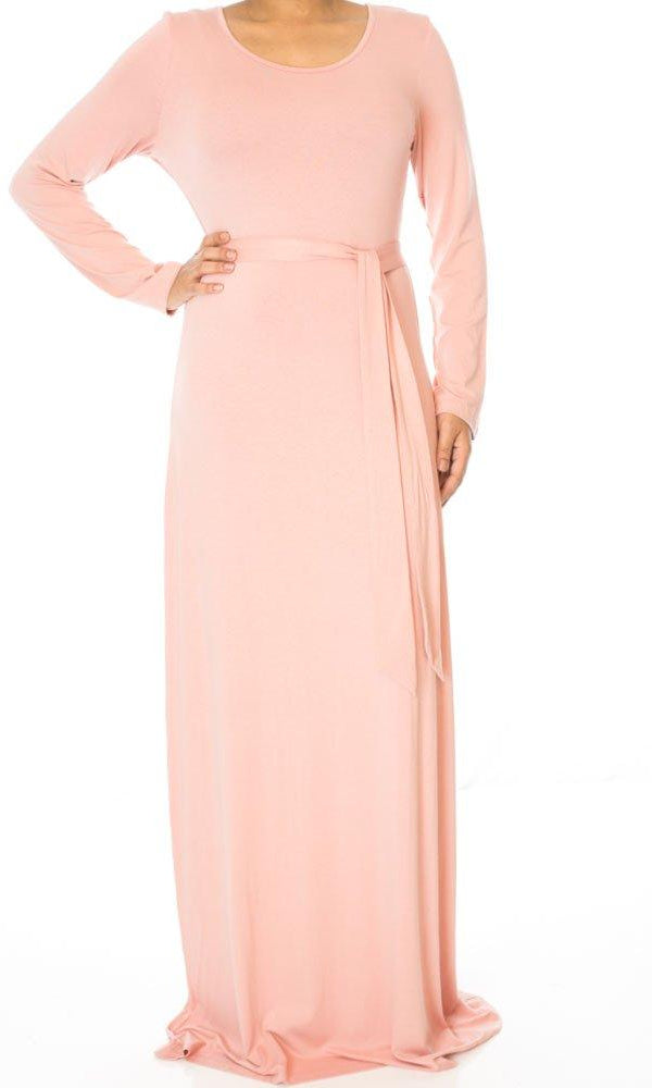 Blush Rayon Maxi dress Kabayare