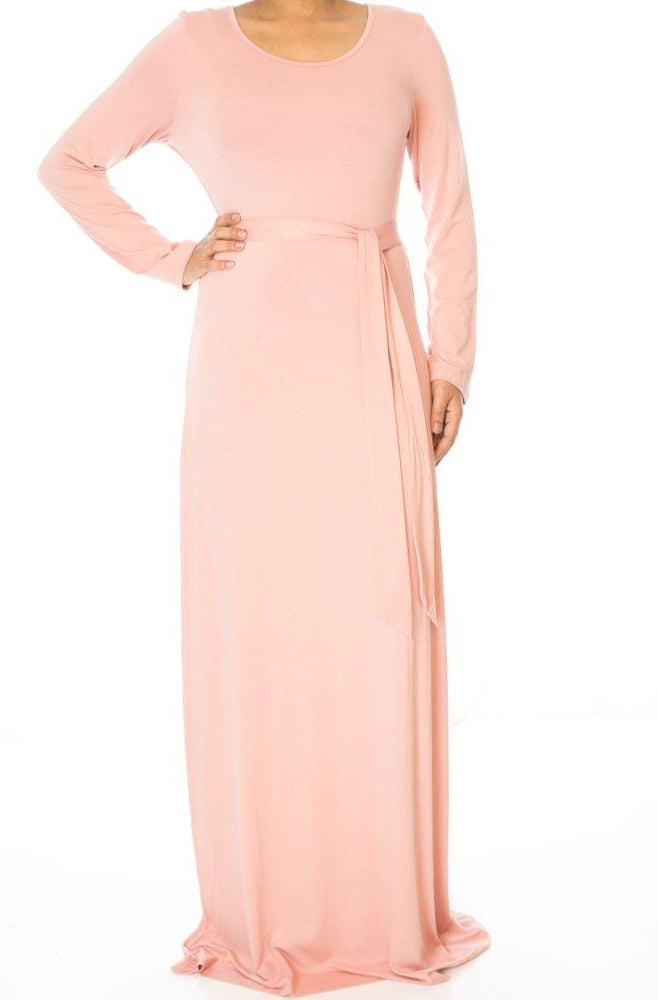 Blush Rayon Maxi dress Kabayare