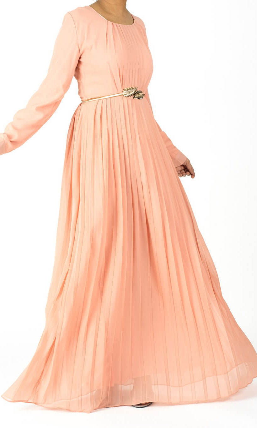Blush signature chiffon dress Kabayare