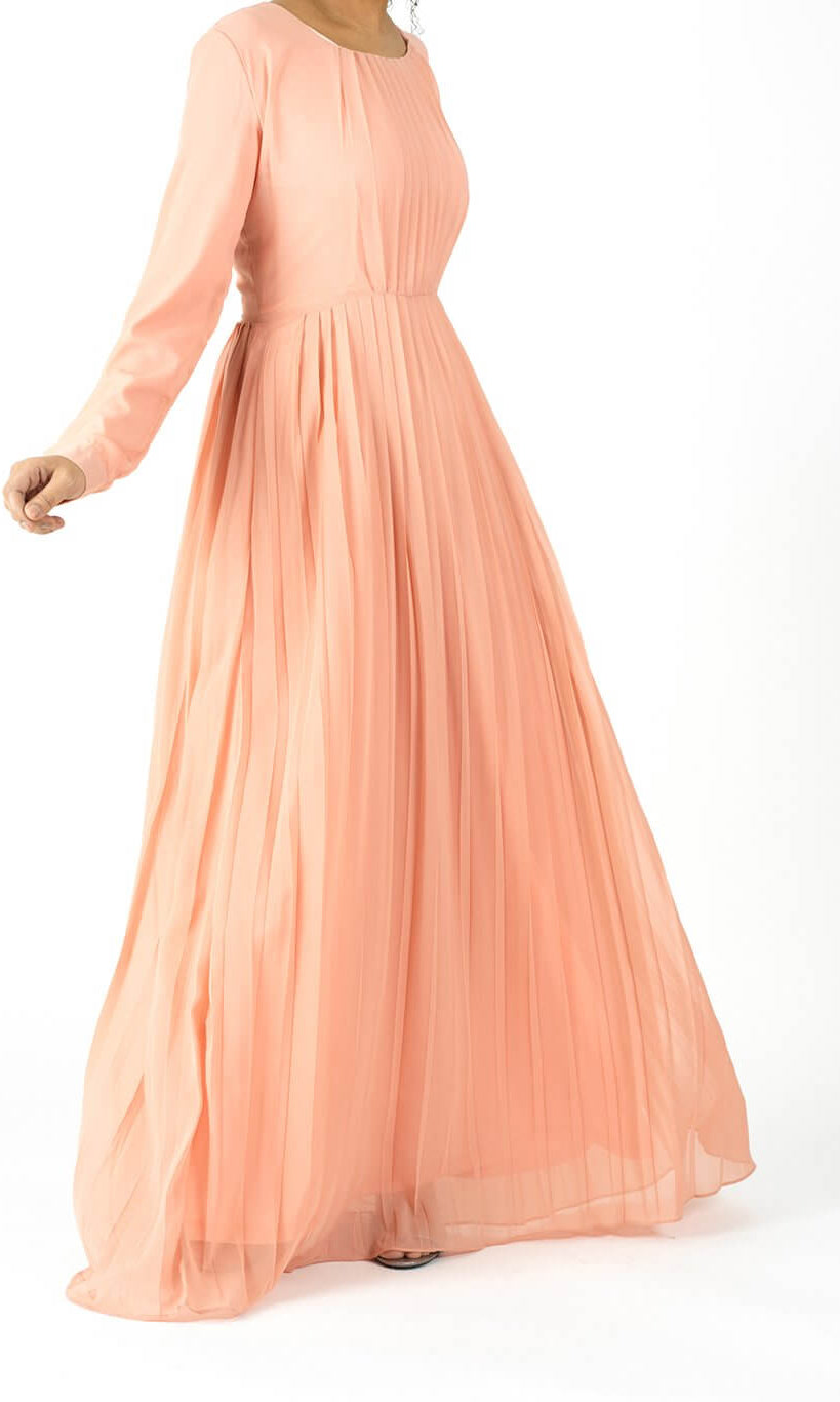 Blush signature chiffon dress Kabayare
