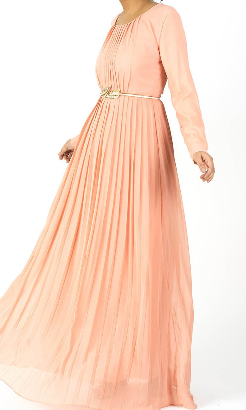 Blush signature chiffon dress Kabayare