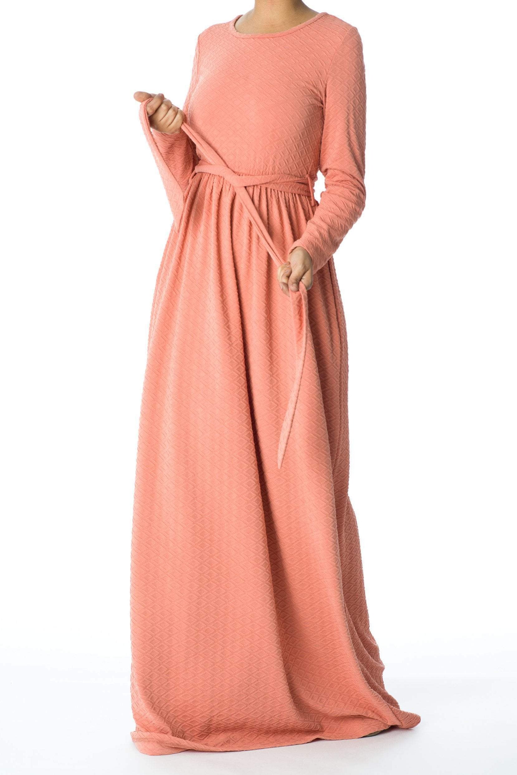 Blush TEXTURED PONTI-DI-ROMA DRESS Kabayare