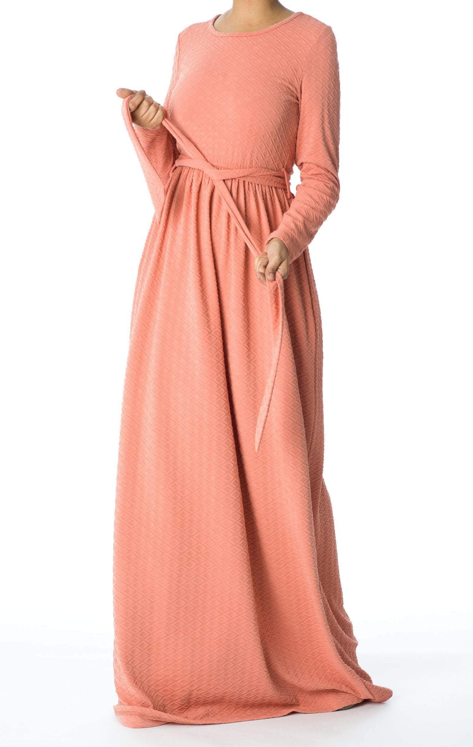 Blush TEXTURED PONTI-DI-ROMA DRESS Kabayare