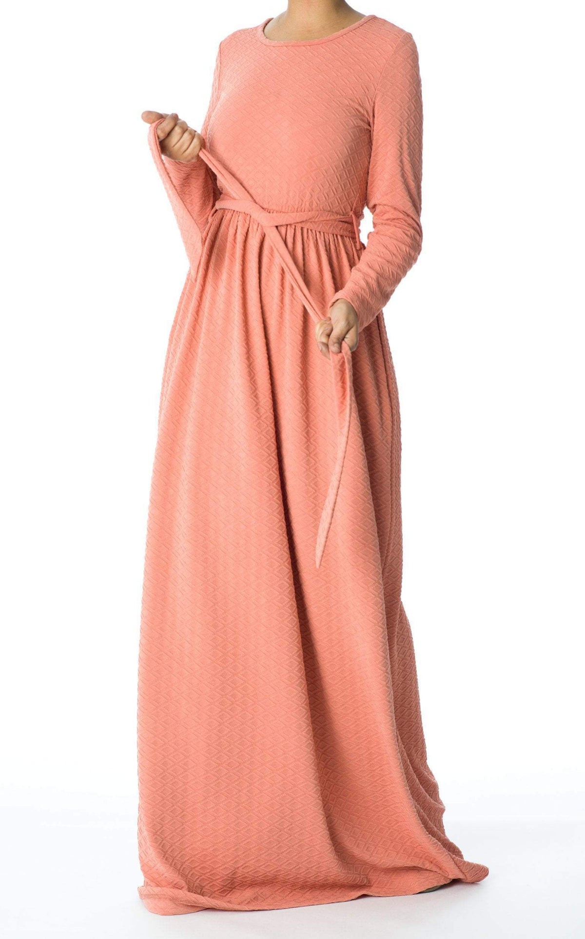 Blush TEXTURED PONTI-DI-ROMA DRESS Kabayare