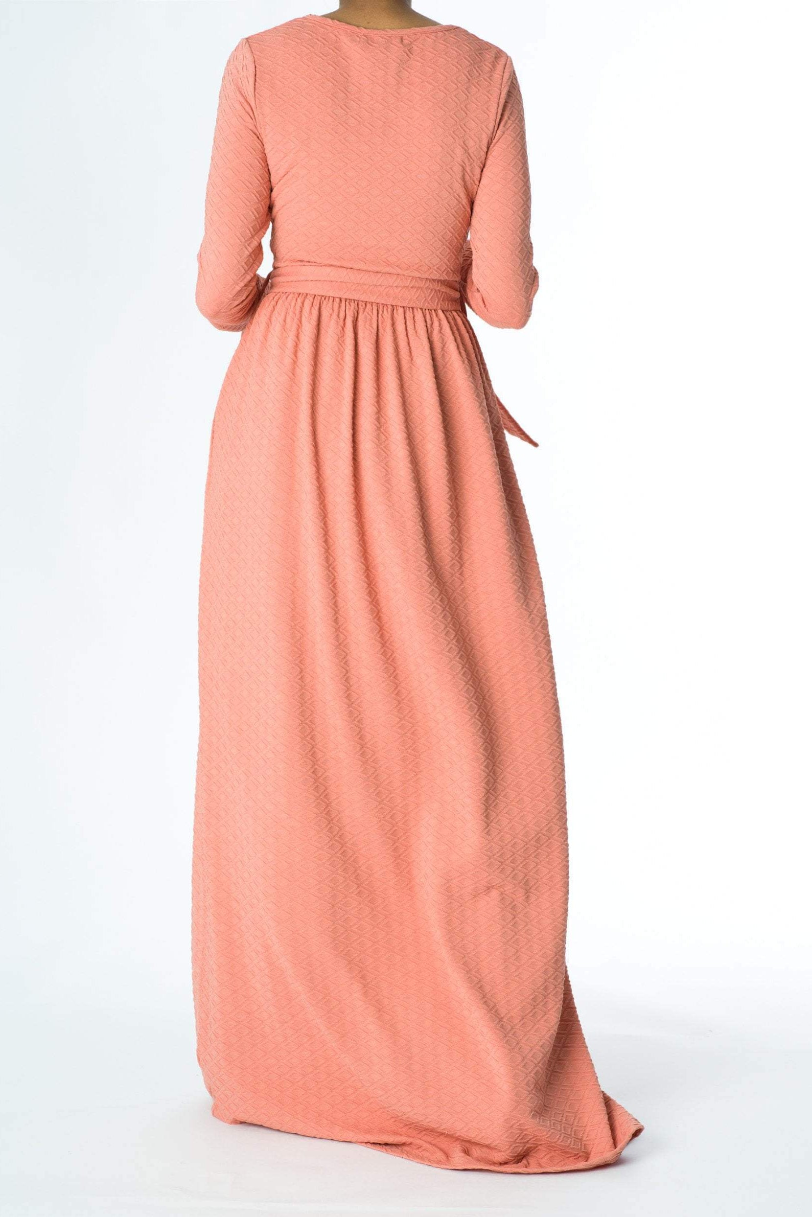 Blush TEXTURED PONTI-DI-ROMA DRESS Kabayare