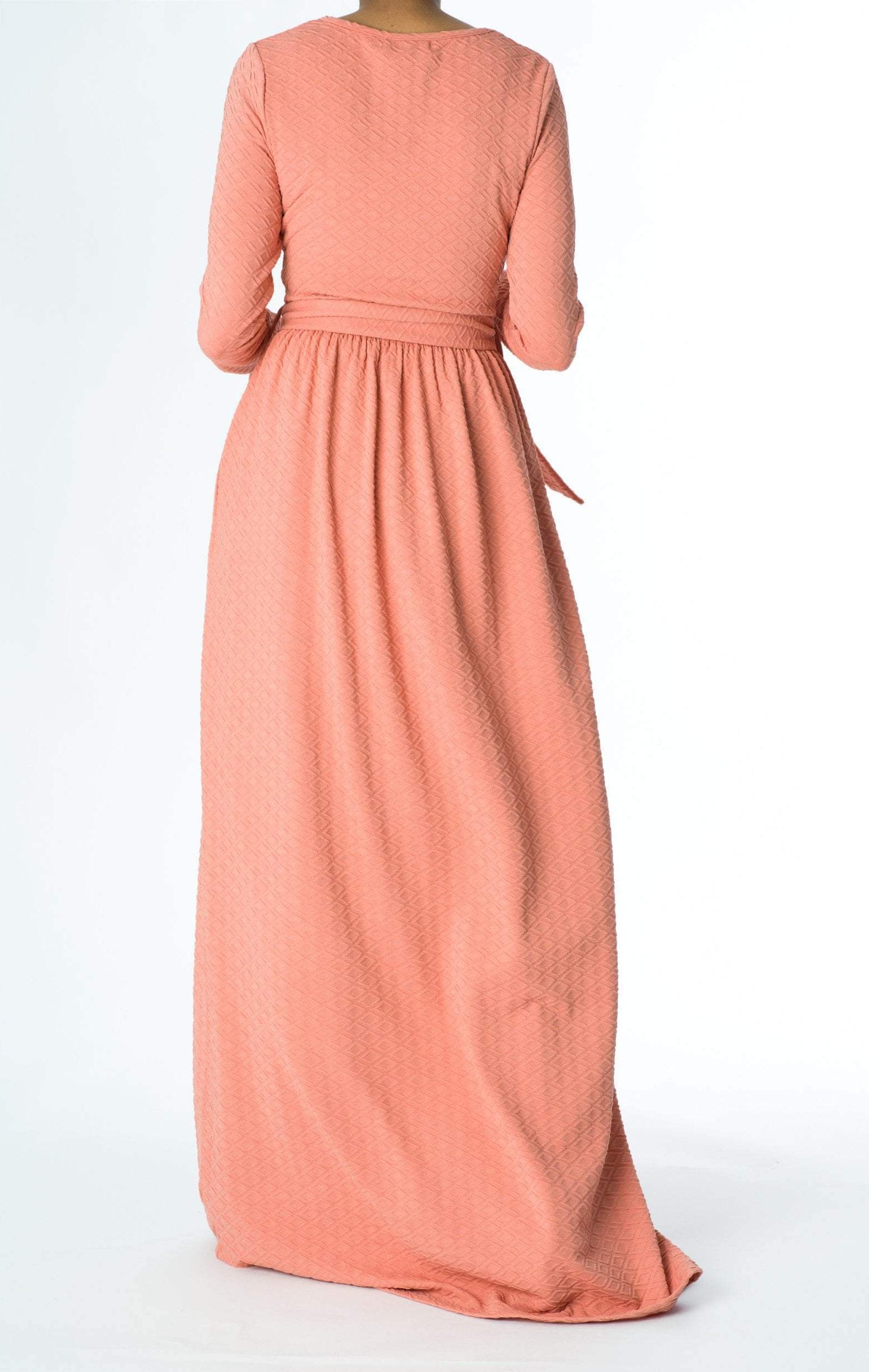 Blush TEXTURED PONTI-DI-ROMA DRESS Kabayare