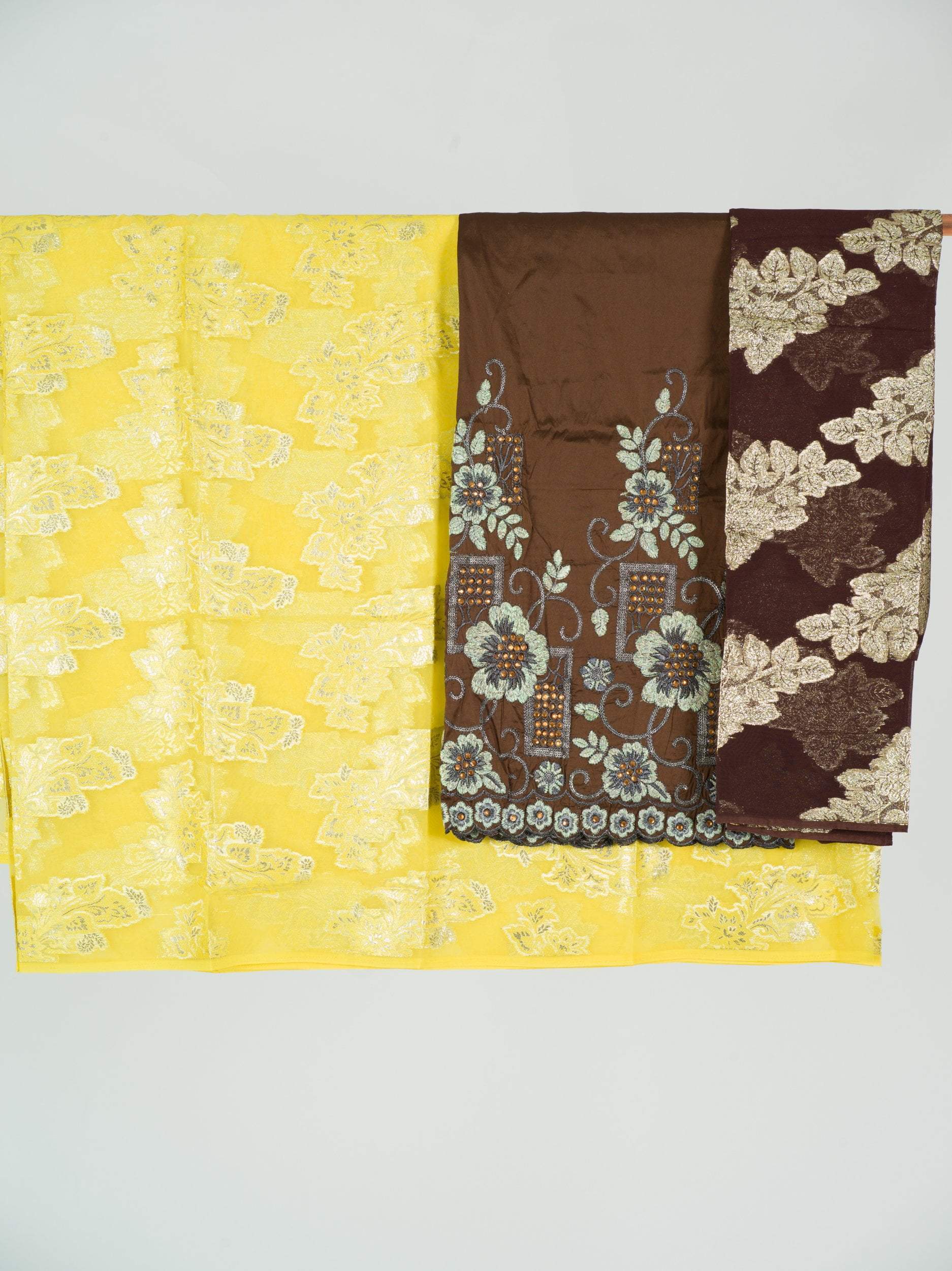 bright yellow and Brown Xariir Dirac Kabayare