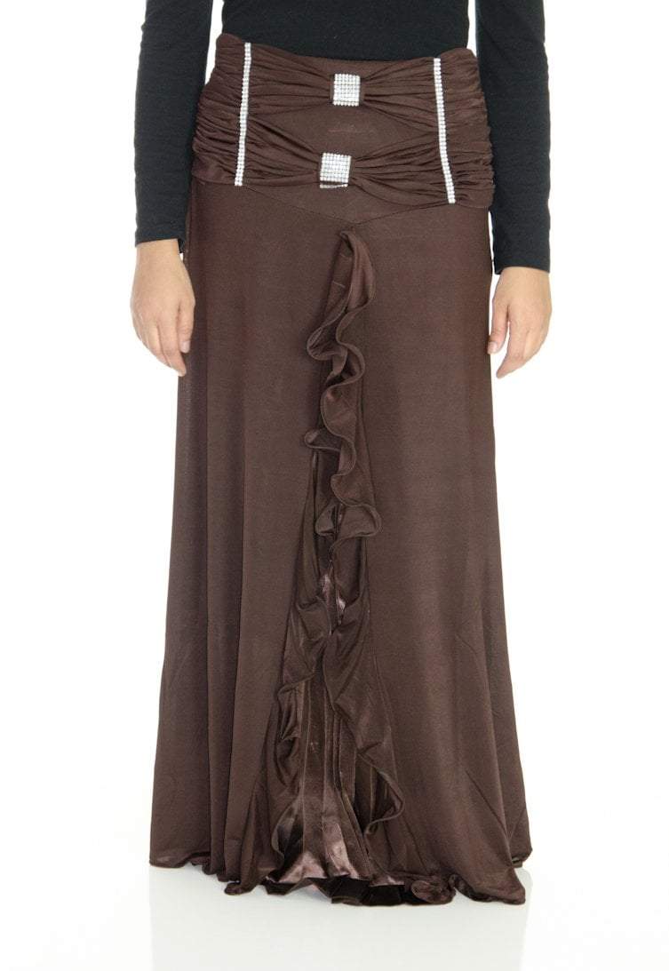 Brown Convertible Skirt Kabayare