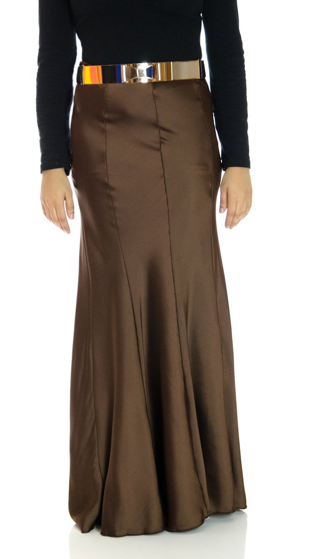 Brown Euro Style Skirt Kabayare