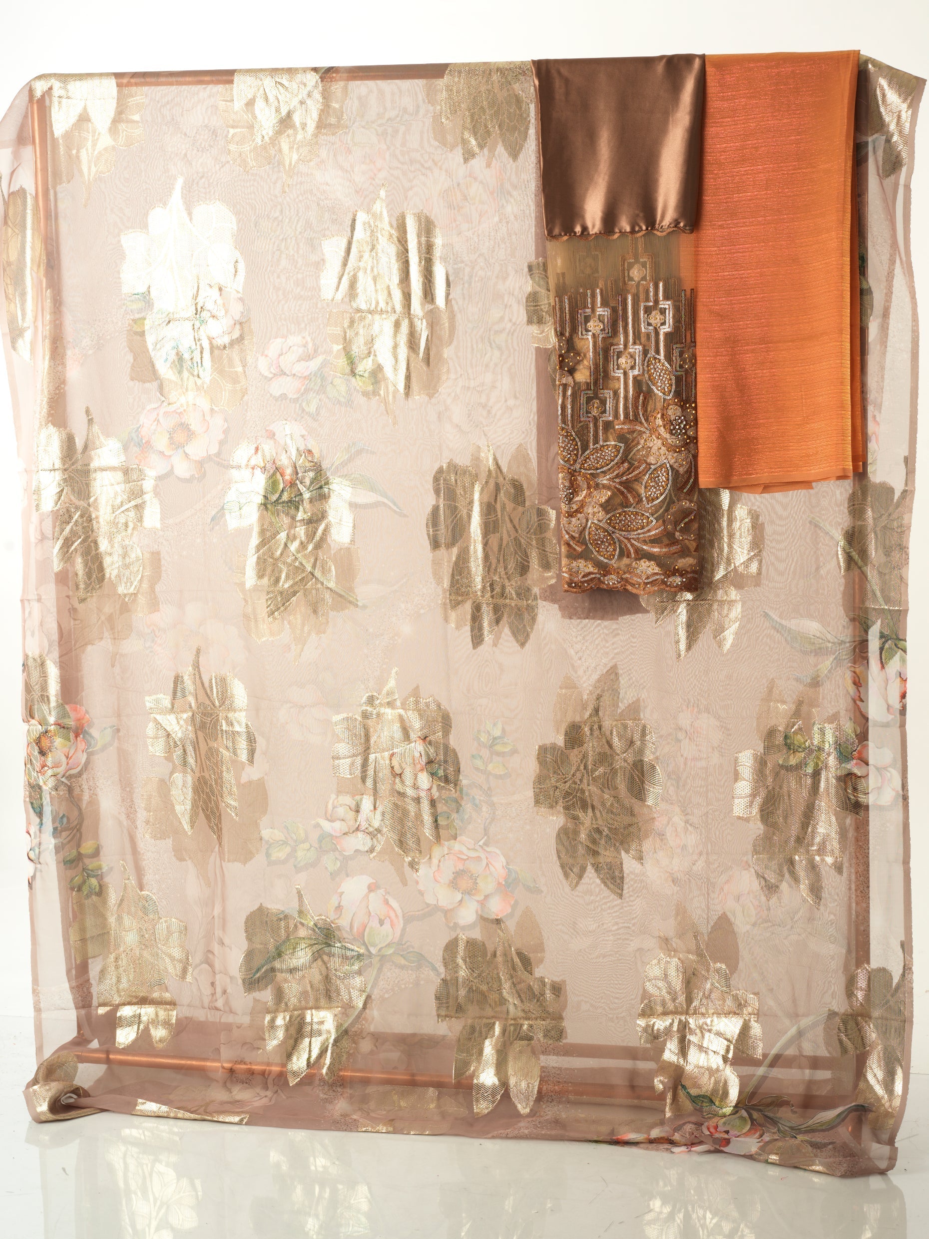 Brown Flower Francesawi inspired Dirac Kabayare