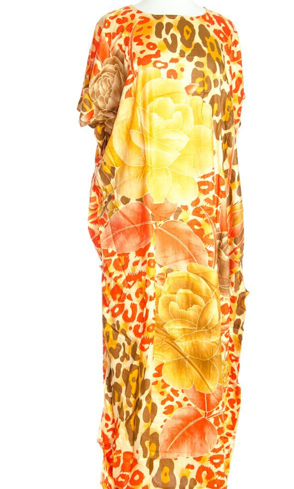 Brown Henna Floral Bati & Gabasaar Kabayare