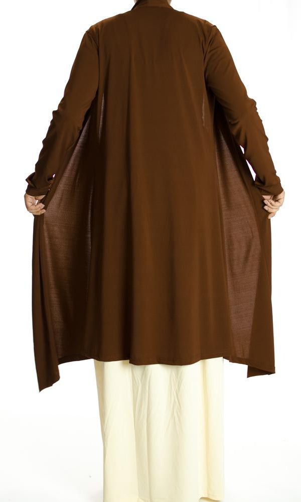 Brown Maxi Cardigan Kabayare