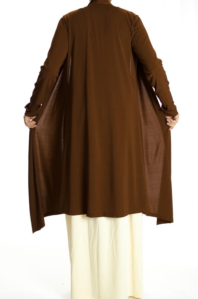 Brown Maxi Cardigan Kabayare